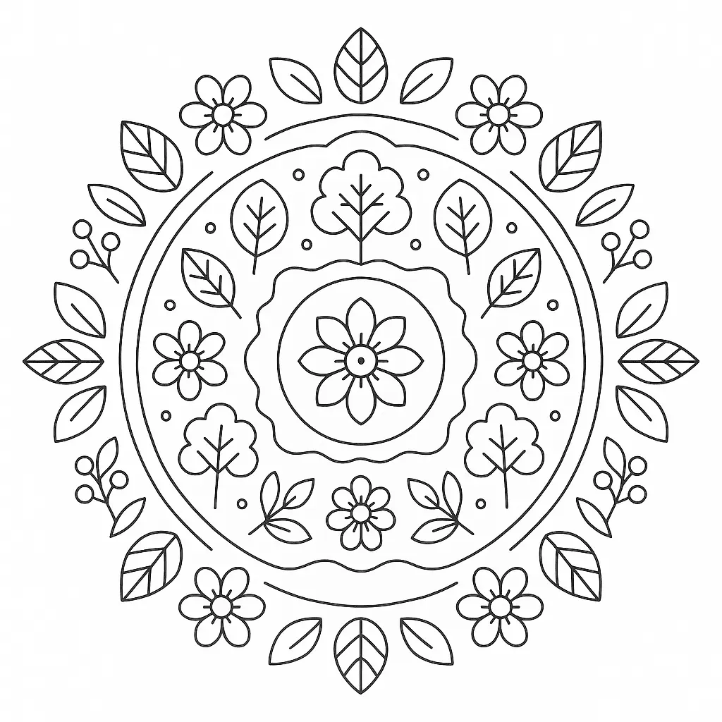 Mandala Coloring Pages – 038