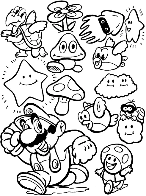 Mario Bros Coloring Pages – 008