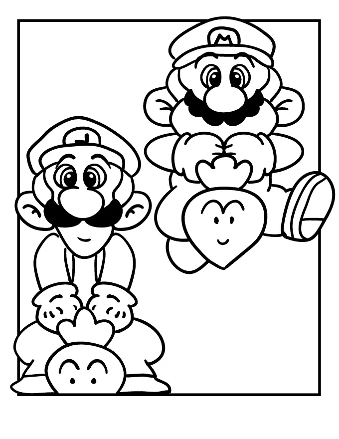 Mario Bros Coloring Pages – 011