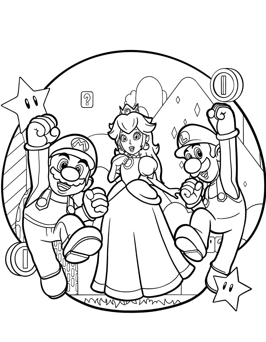 Mario Bros Coloring Pages – 036
