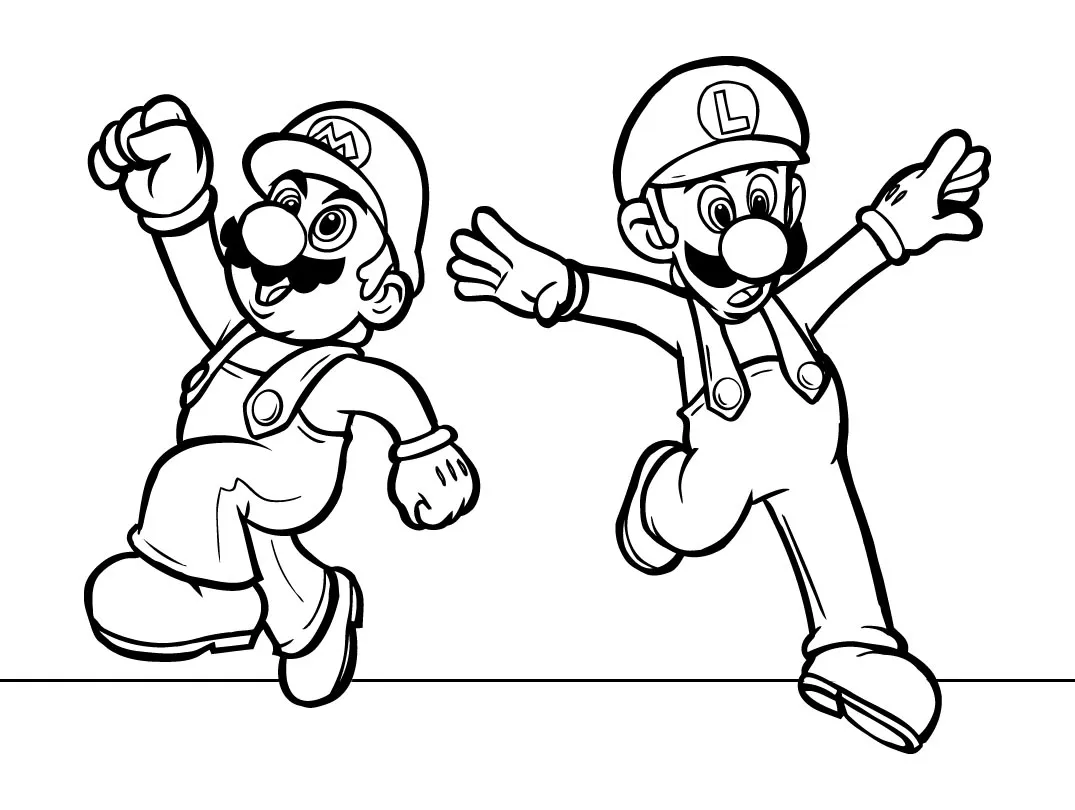 Mario Bros Coloring Pages – 039