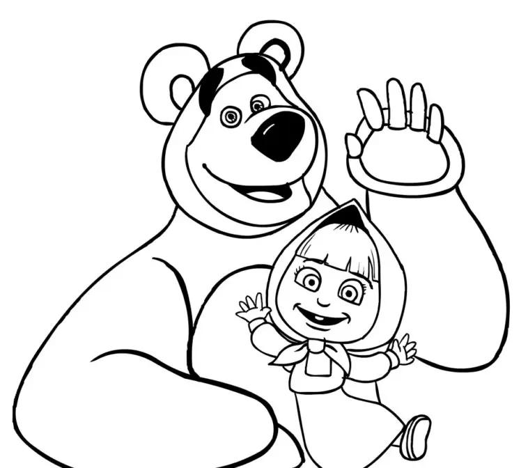Masha And The Bear Coloring Pages – 008