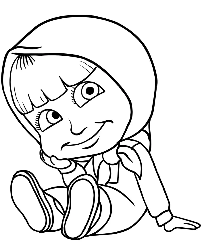 Masha And The Bear Coloring Pages – 009