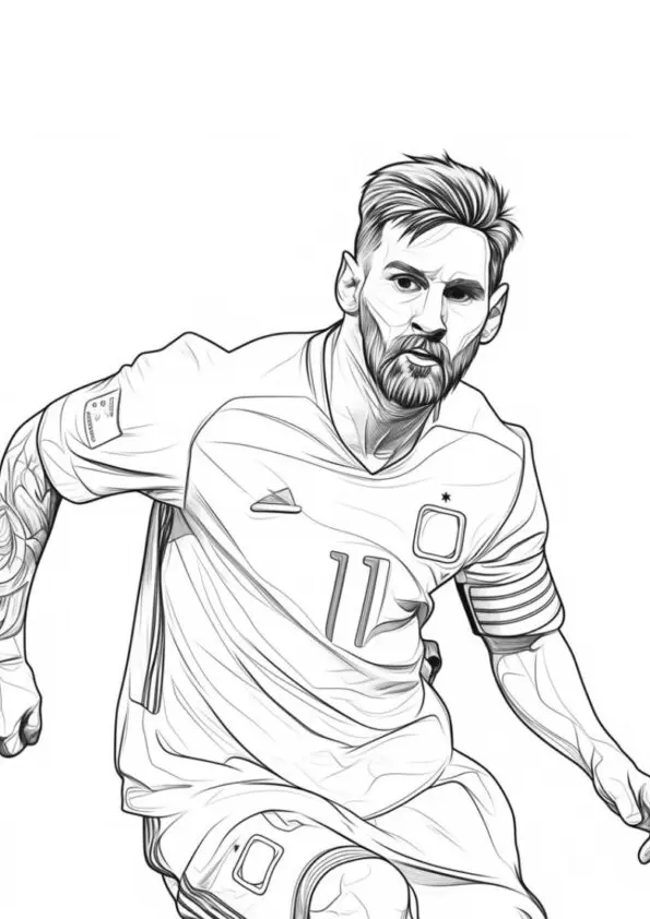 Messi Coloring Pages – 008