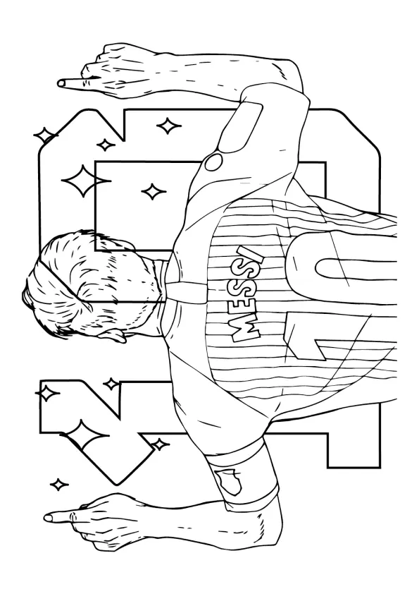 Messi Coloring Pages – 010