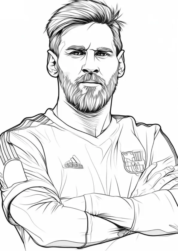 Messi Coloring Pages – 011