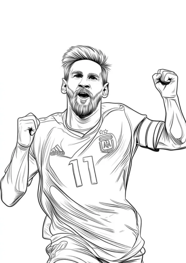 Messi Coloring Pages – 012