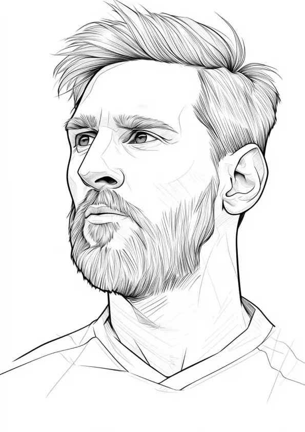 Messi Coloring Pages – 014