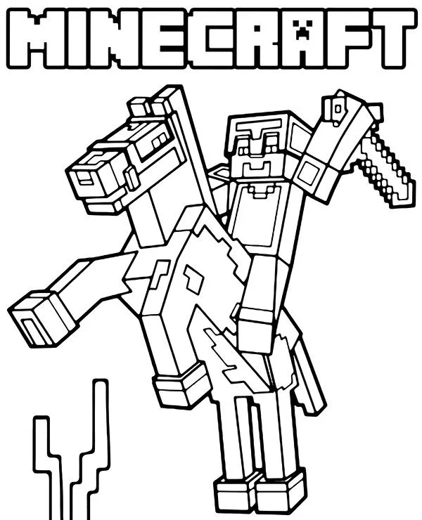 Minecraft Coloring Pages – 007
