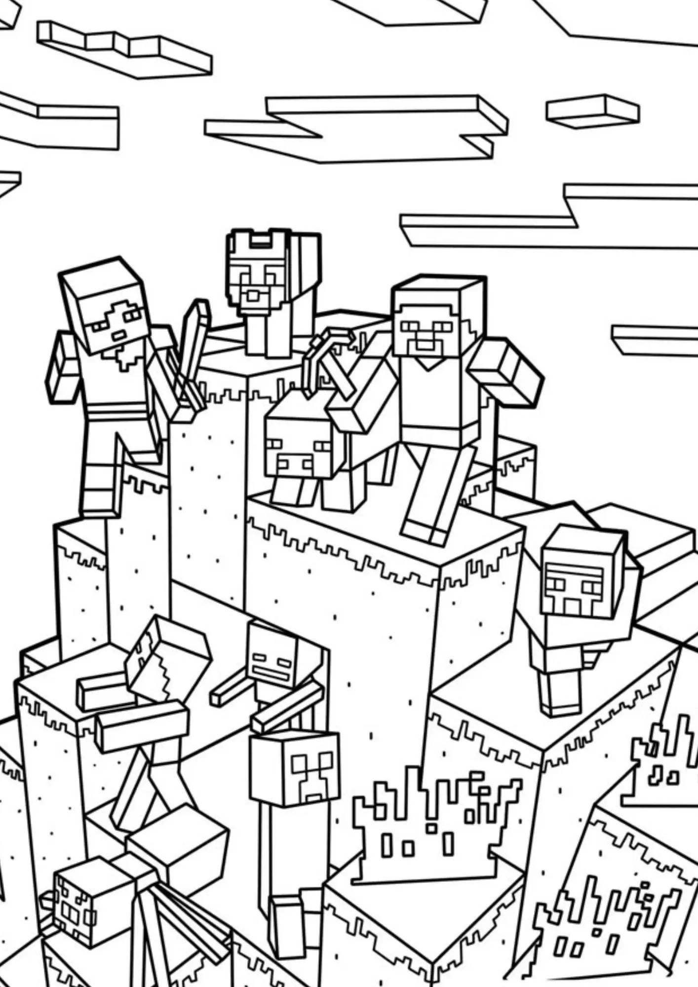Minecraft Coloring Pages – 018