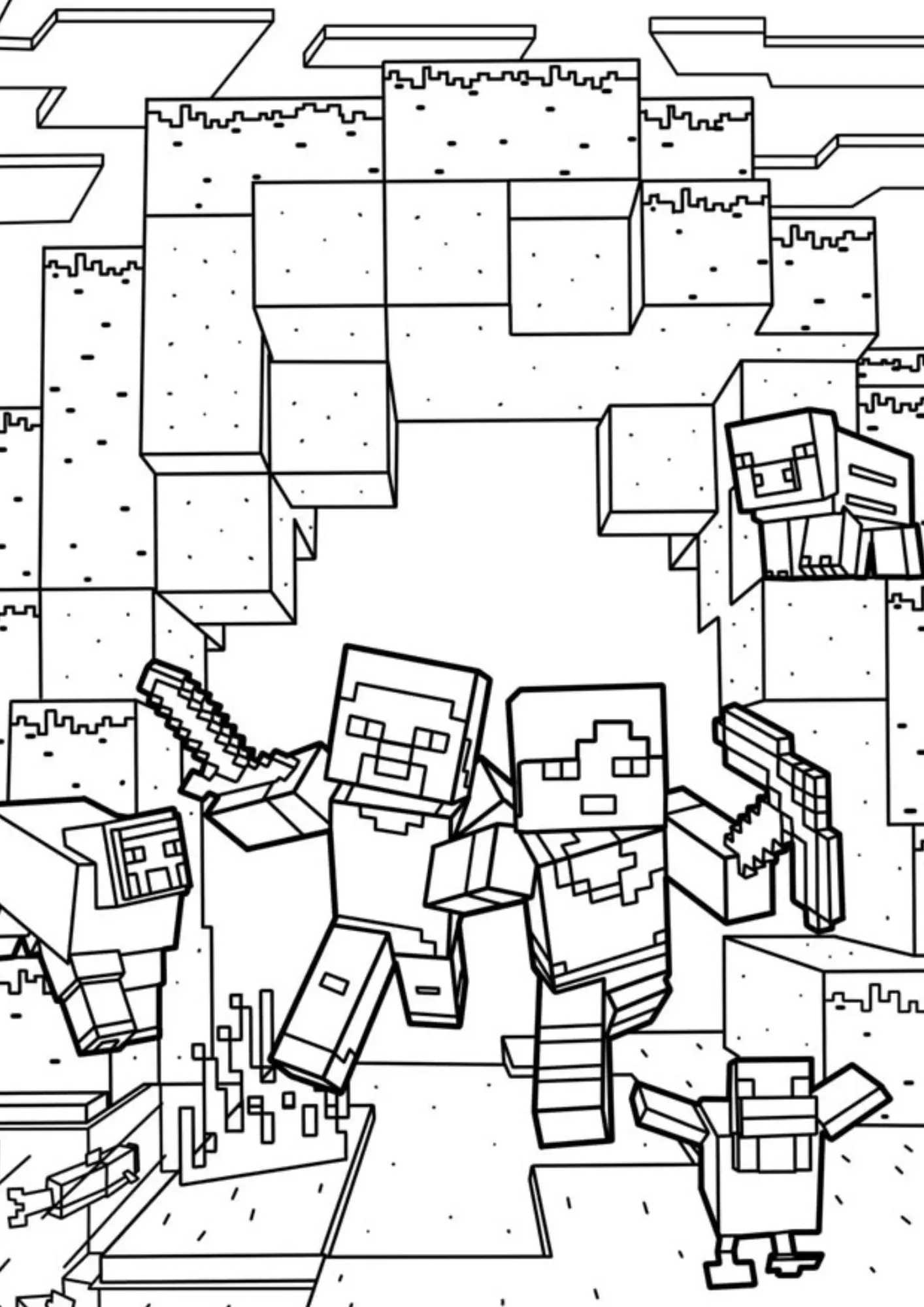 Minecraft Coloring Pages – 019