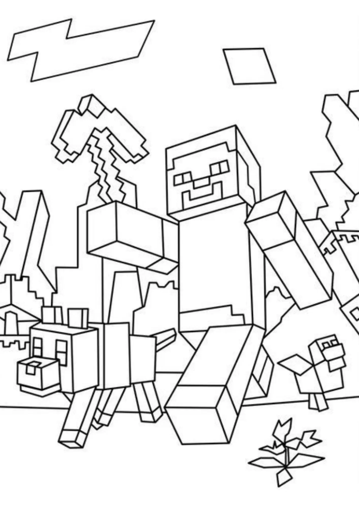 Minecraft Coloring Pages – 024