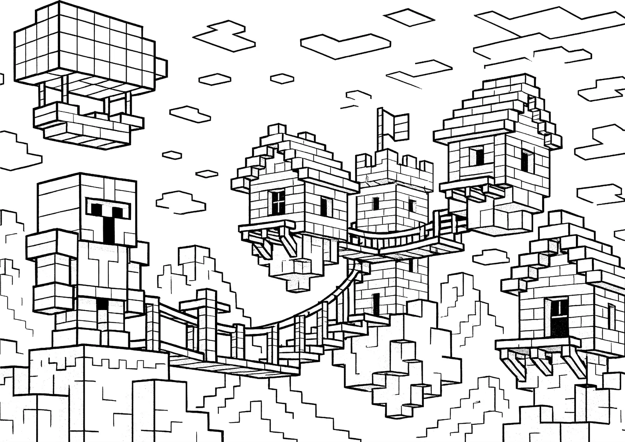Minecraft Coloring Pages – 037