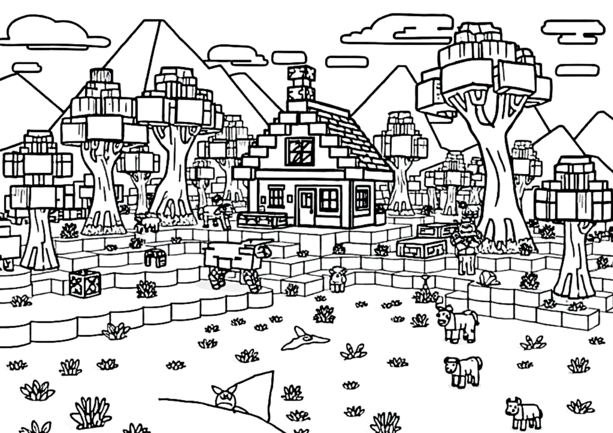 Minecraft Coloring Pages – 038