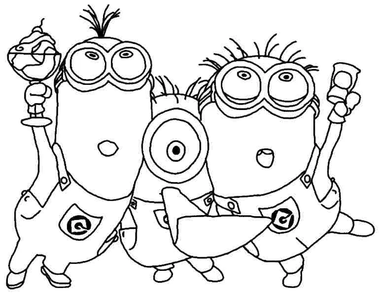 Minions Coloring Pages – 003