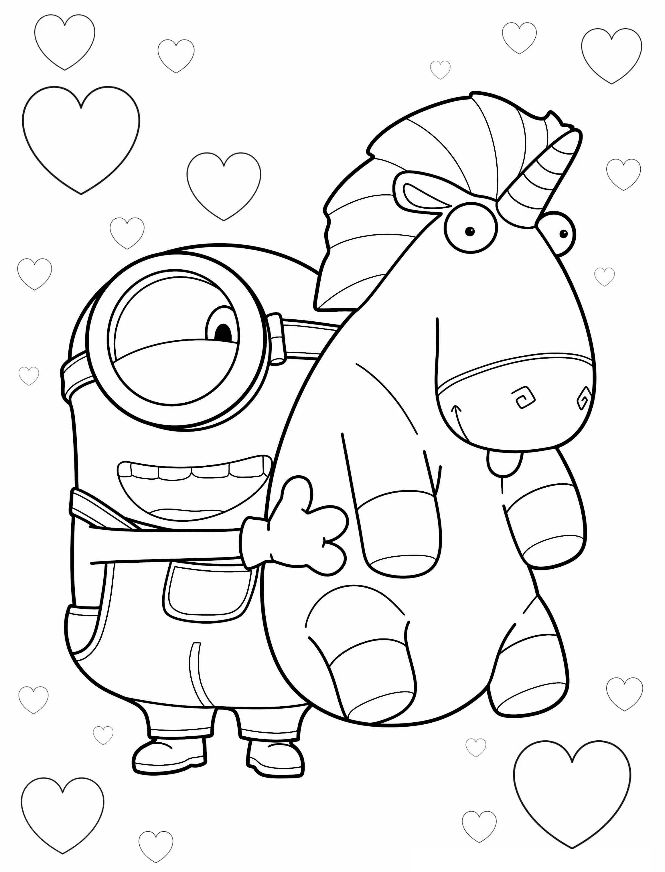 Minions Coloring Pages – 022