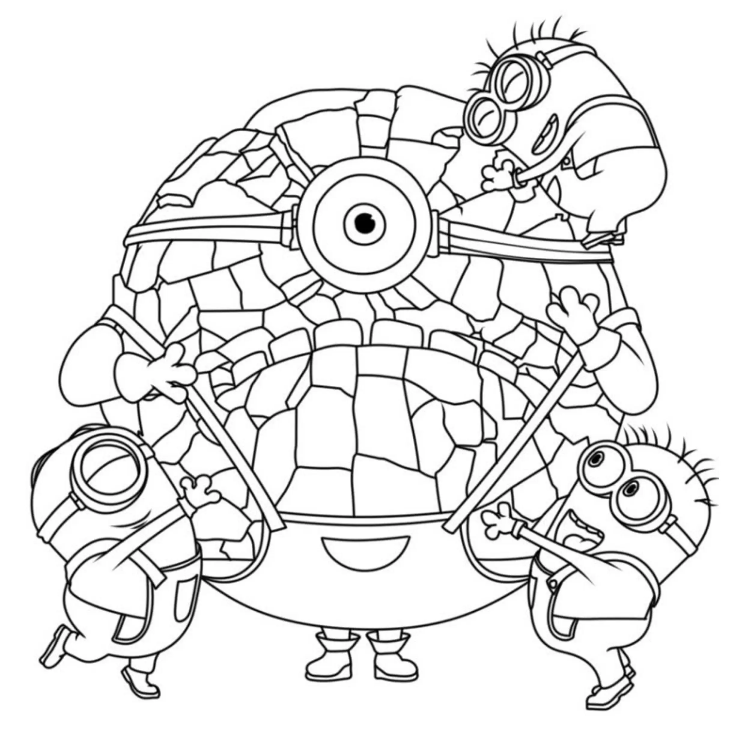 Minions Coloring Pages – 039