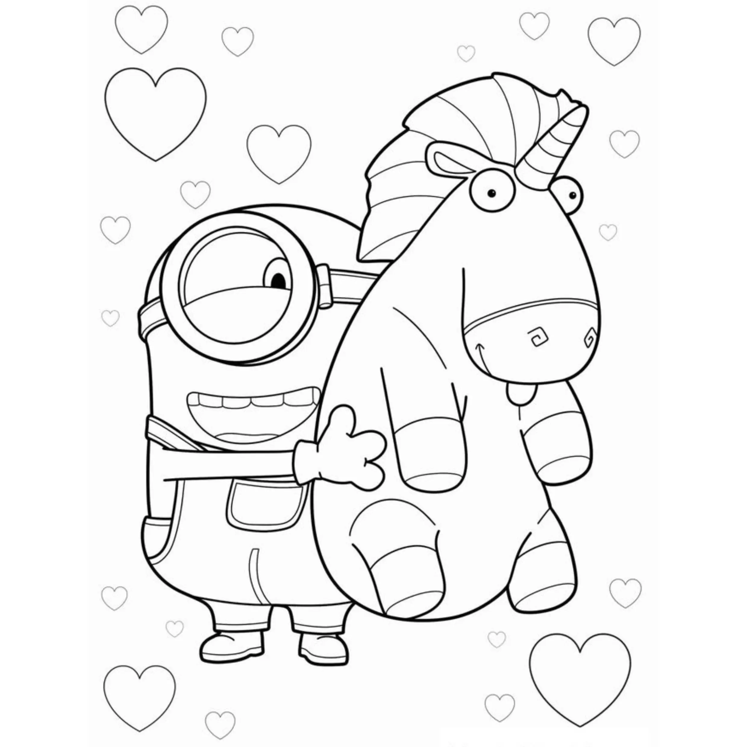 Minions Coloring Pages – 046