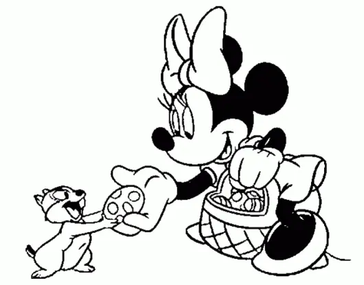 Minnie Mouse Coloring Pages – 004