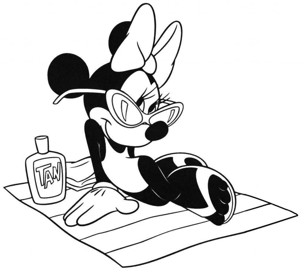 Minnie Mouse Coloring Pages – 005