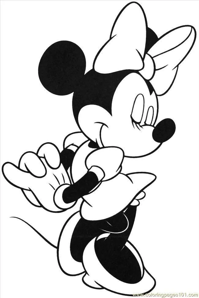 Minnie Mouse Coloring Pages – 018