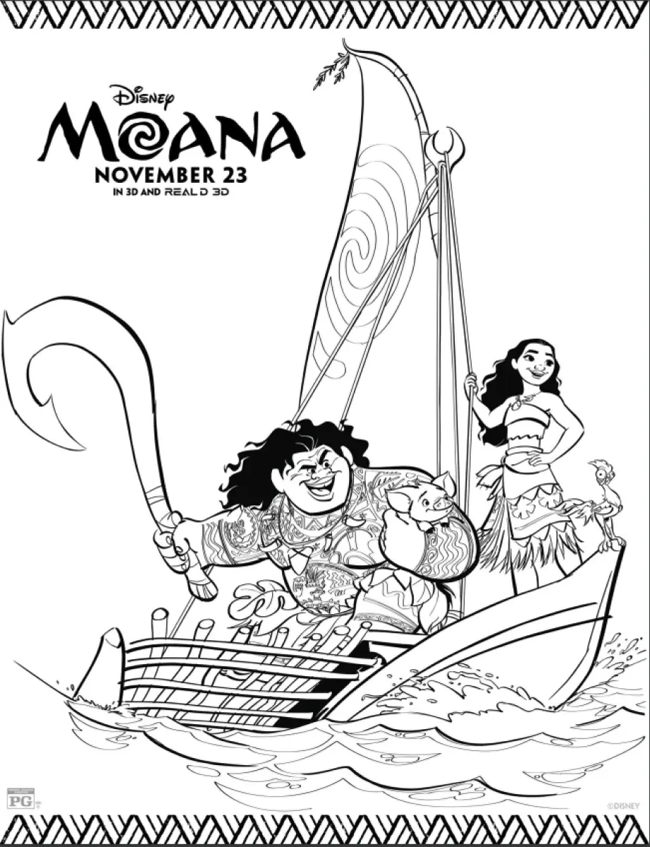 Moana Coloring Pages – 023