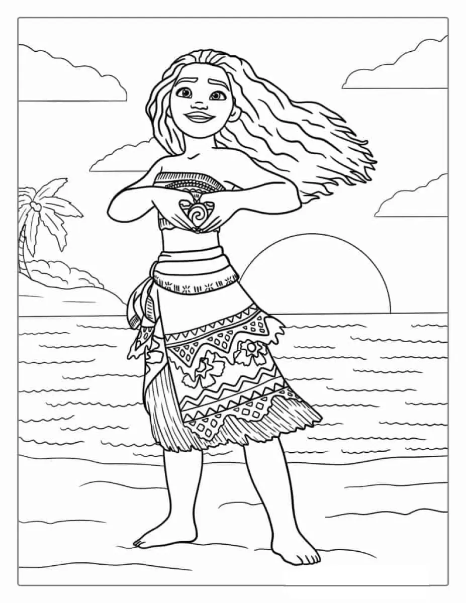 Moana Coloring Pages – 029