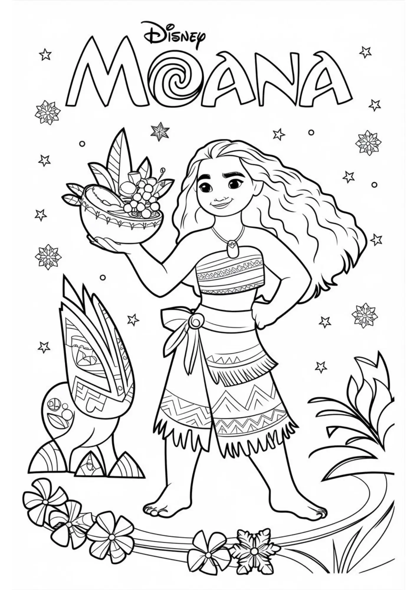 Moana Coloring Pages – 041
