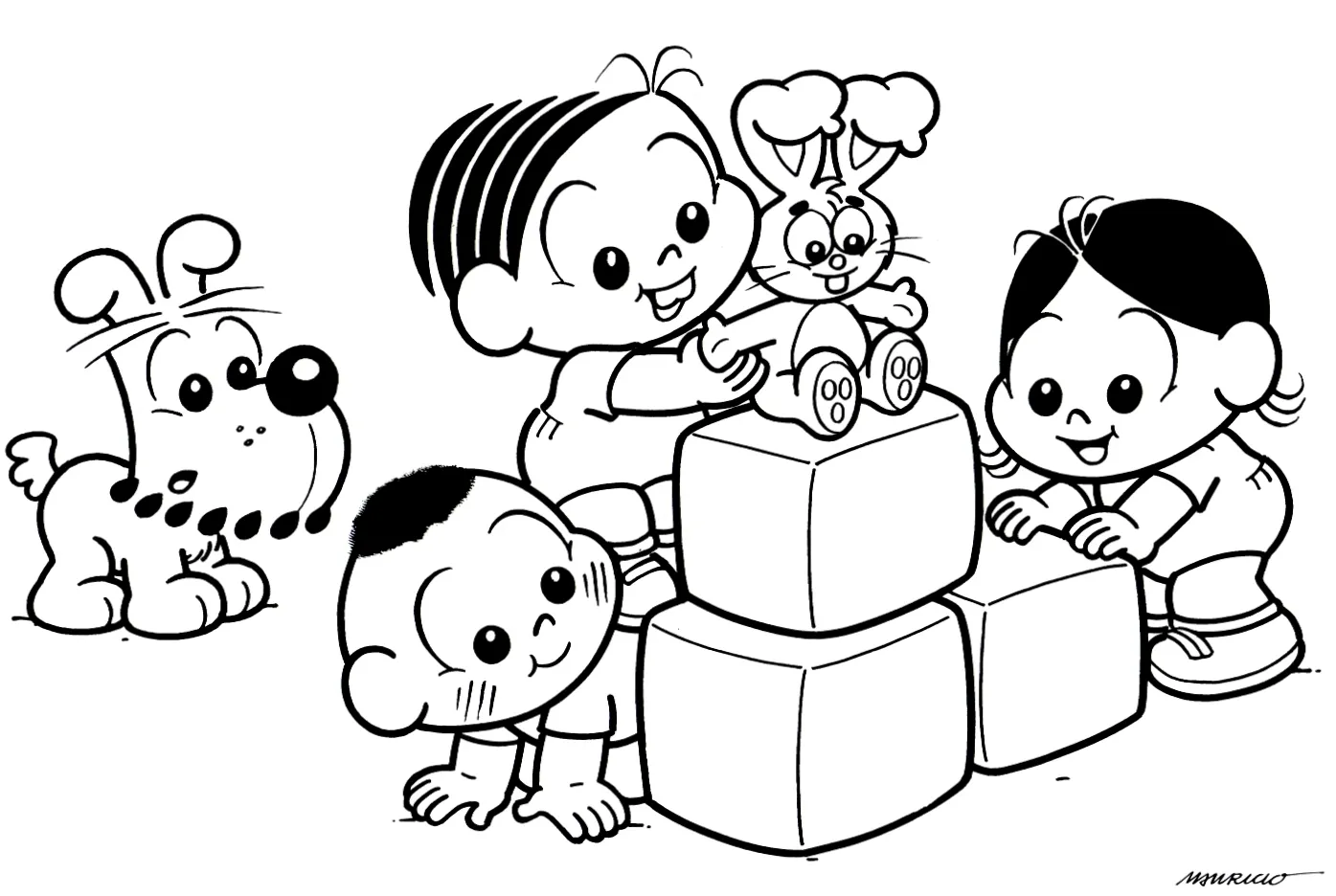 Monica Gang Coloring Pages – 002
