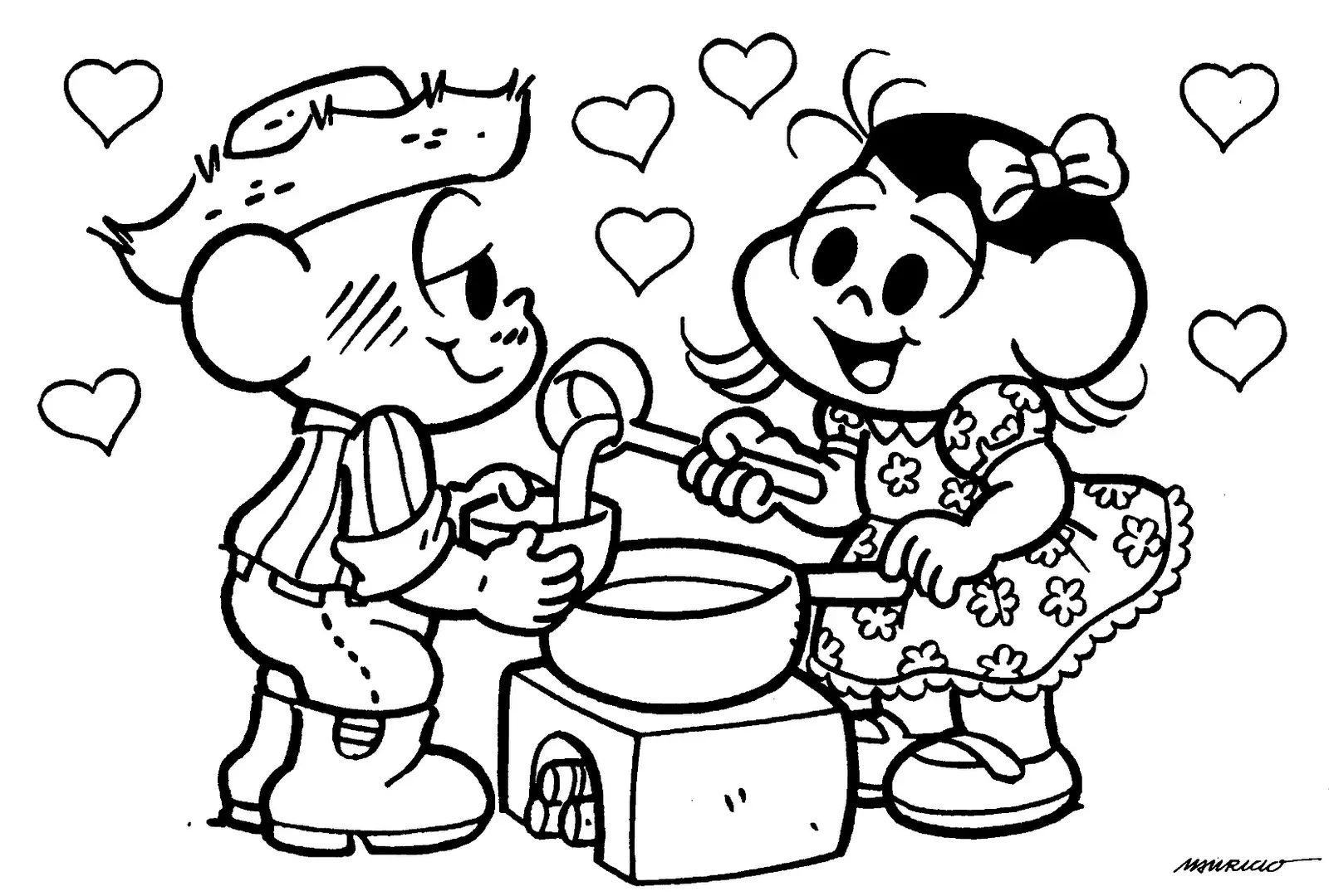 Monica Gang Coloring Pages – 010
