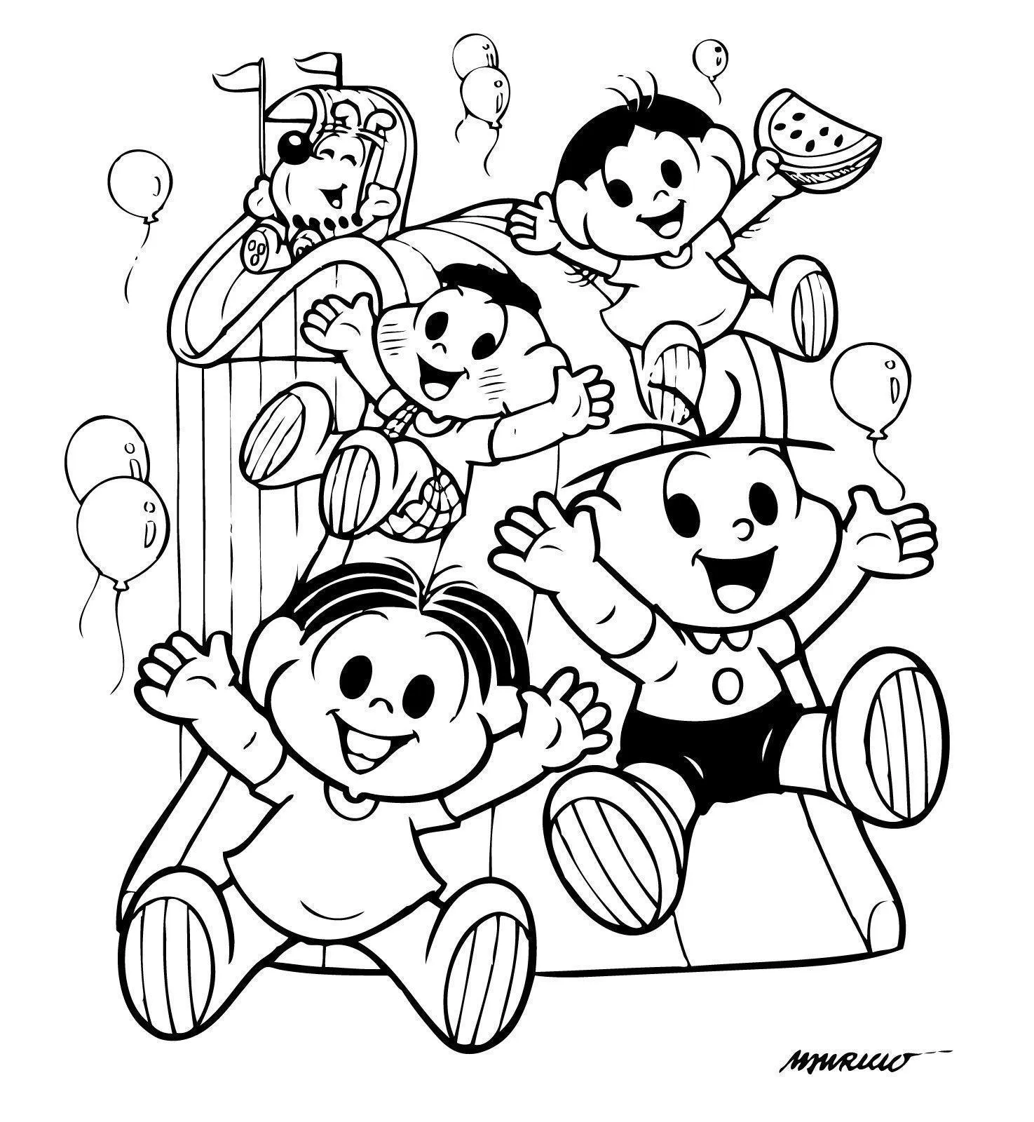 Monica Gang Coloring Pages – 013