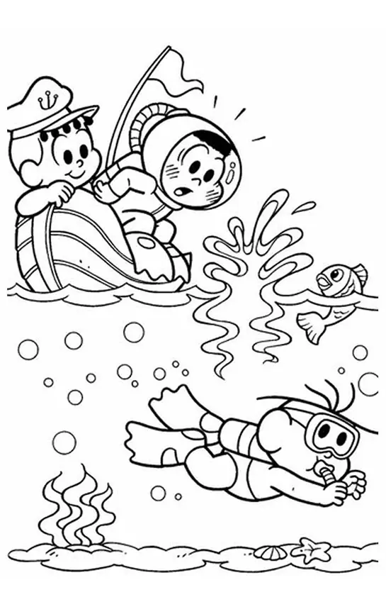 Monica Gang Coloring Pages – 038