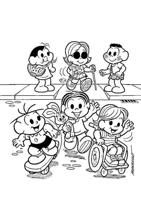 Monica Gang Coloring Pages – 048