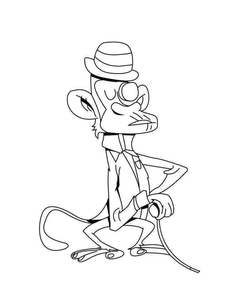 Monkeys Coloring Pages – 018