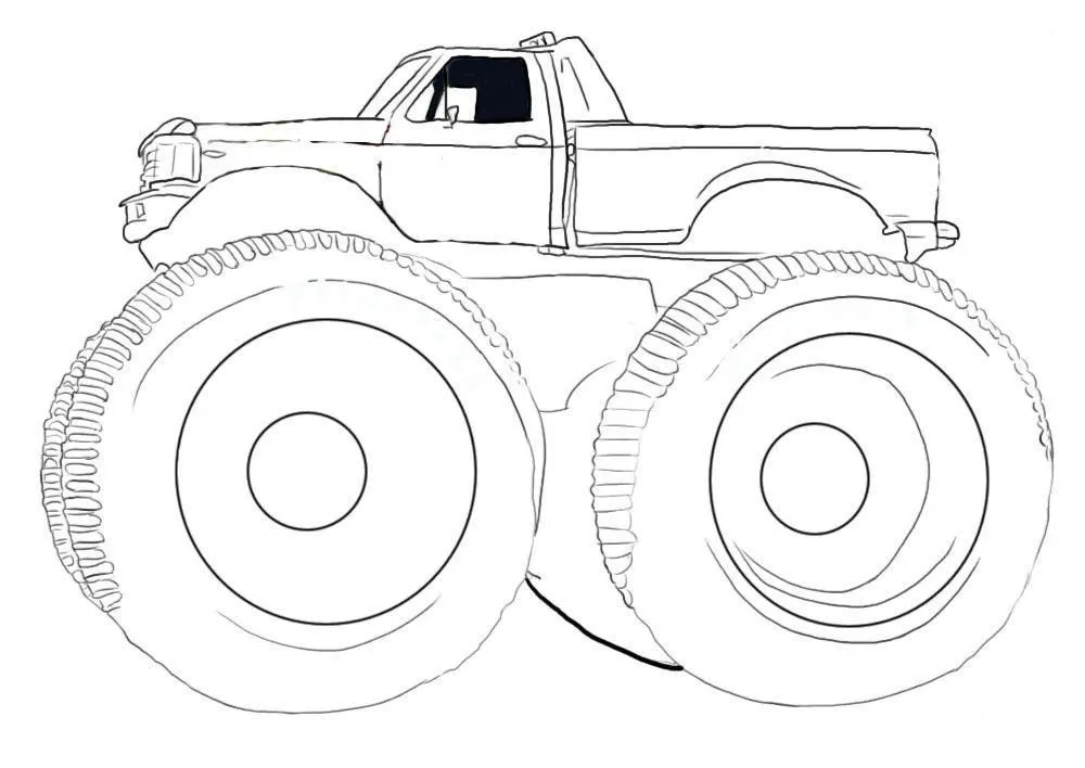 Monster Truck Coloring Pages – 002