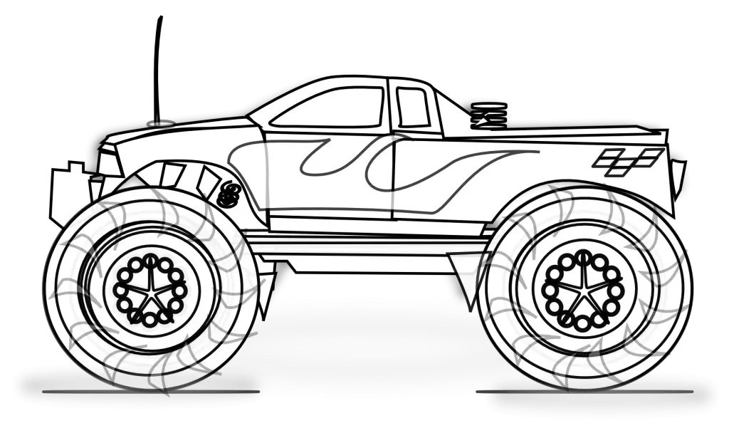 Monster Truck Coloring Pages – 012