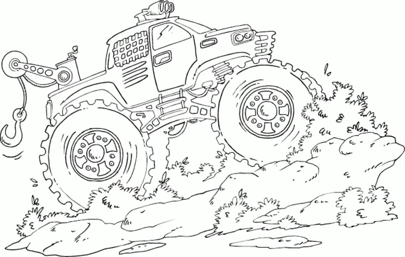 Monster Truck Coloring Pages – 014