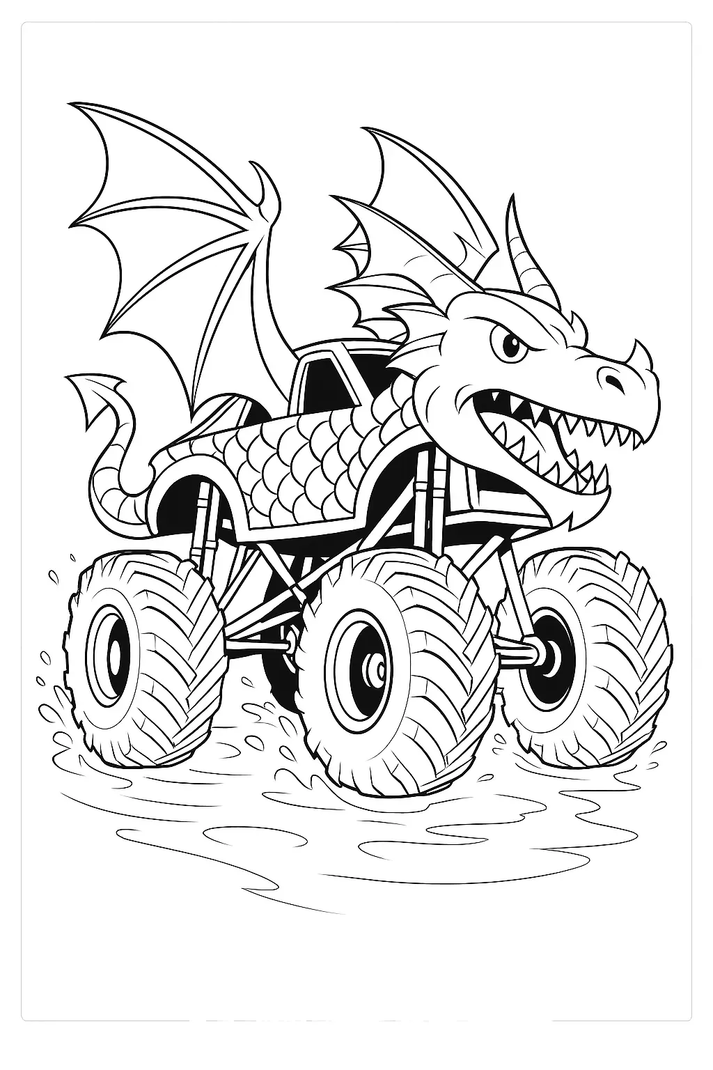 Monster Truck Coloring Pages – 021
