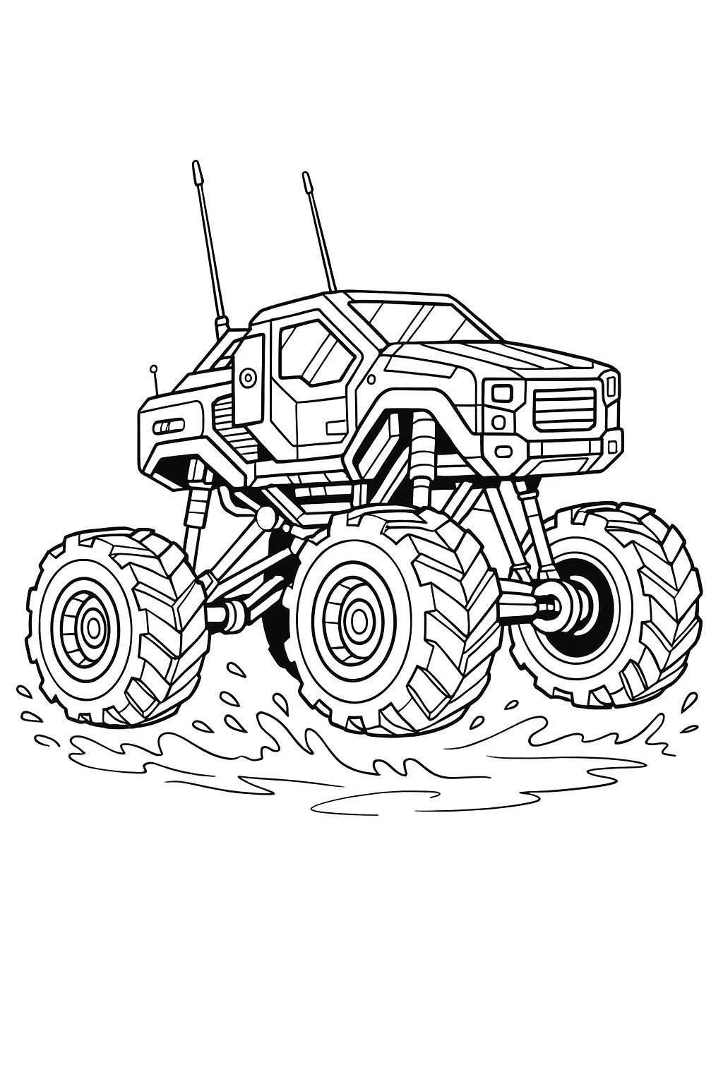 Monster Truck Coloring Pages – 029