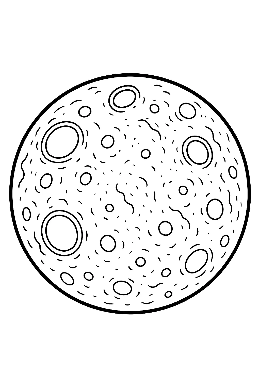 Moon Coloring Pages – 008