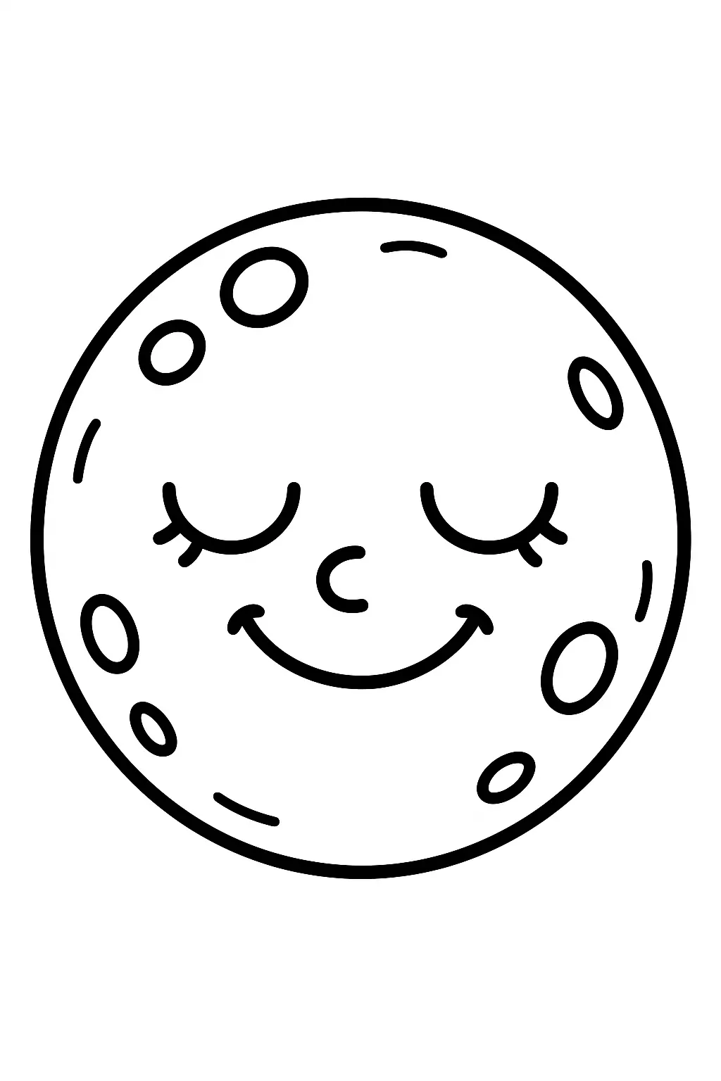 Moon Coloring Pages – 009