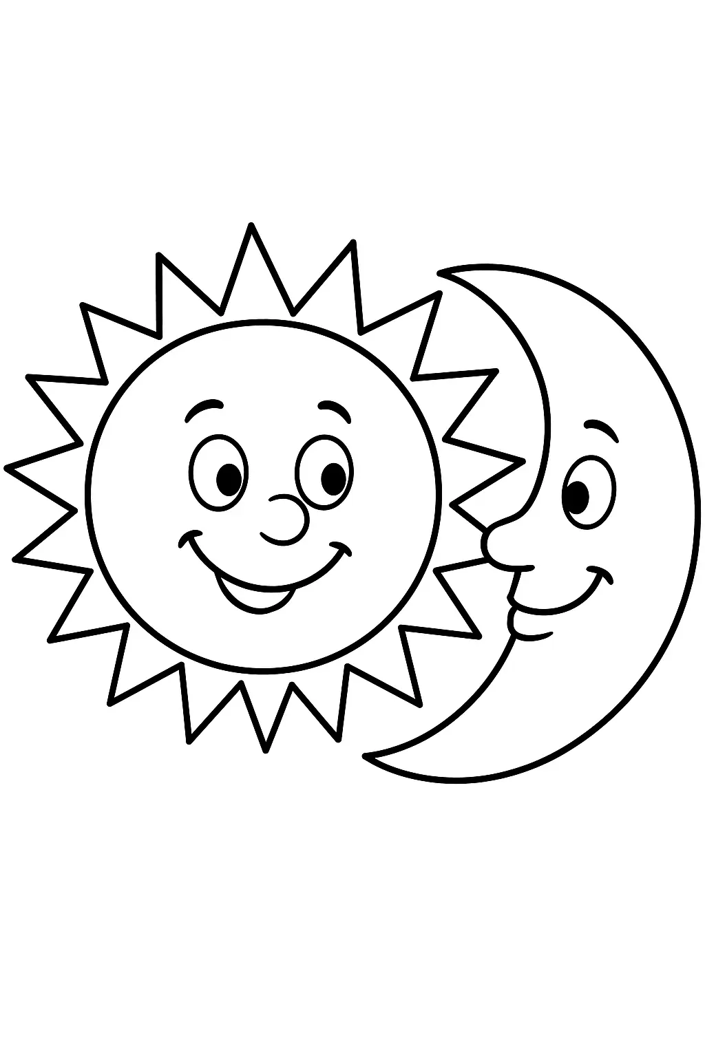Moon Coloring Pages – 012