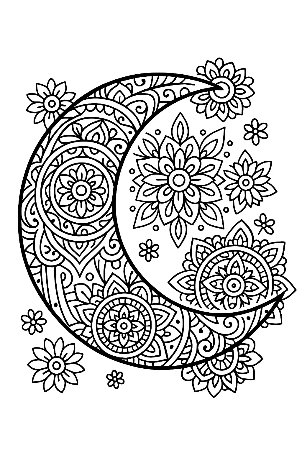 Moon Coloring Pages – 015