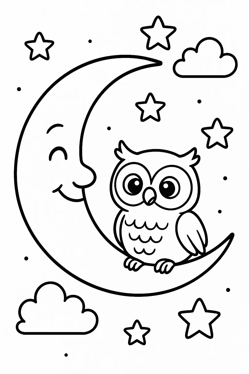Moon Coloring Pages – 016