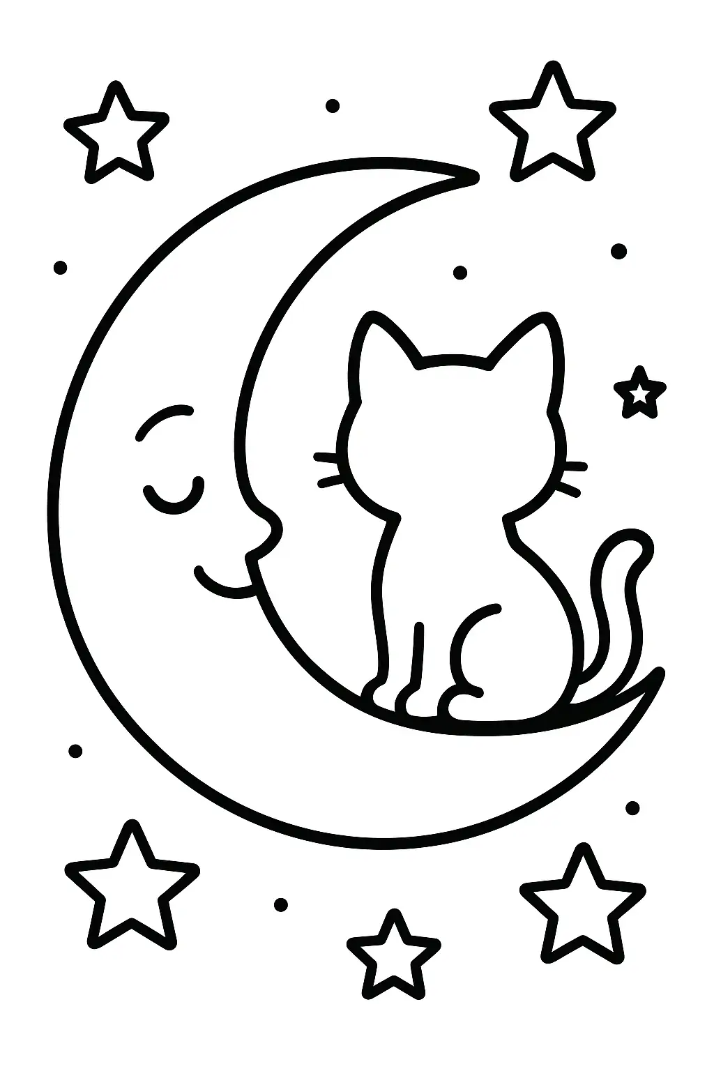 Moon Coloring Pages – 017
