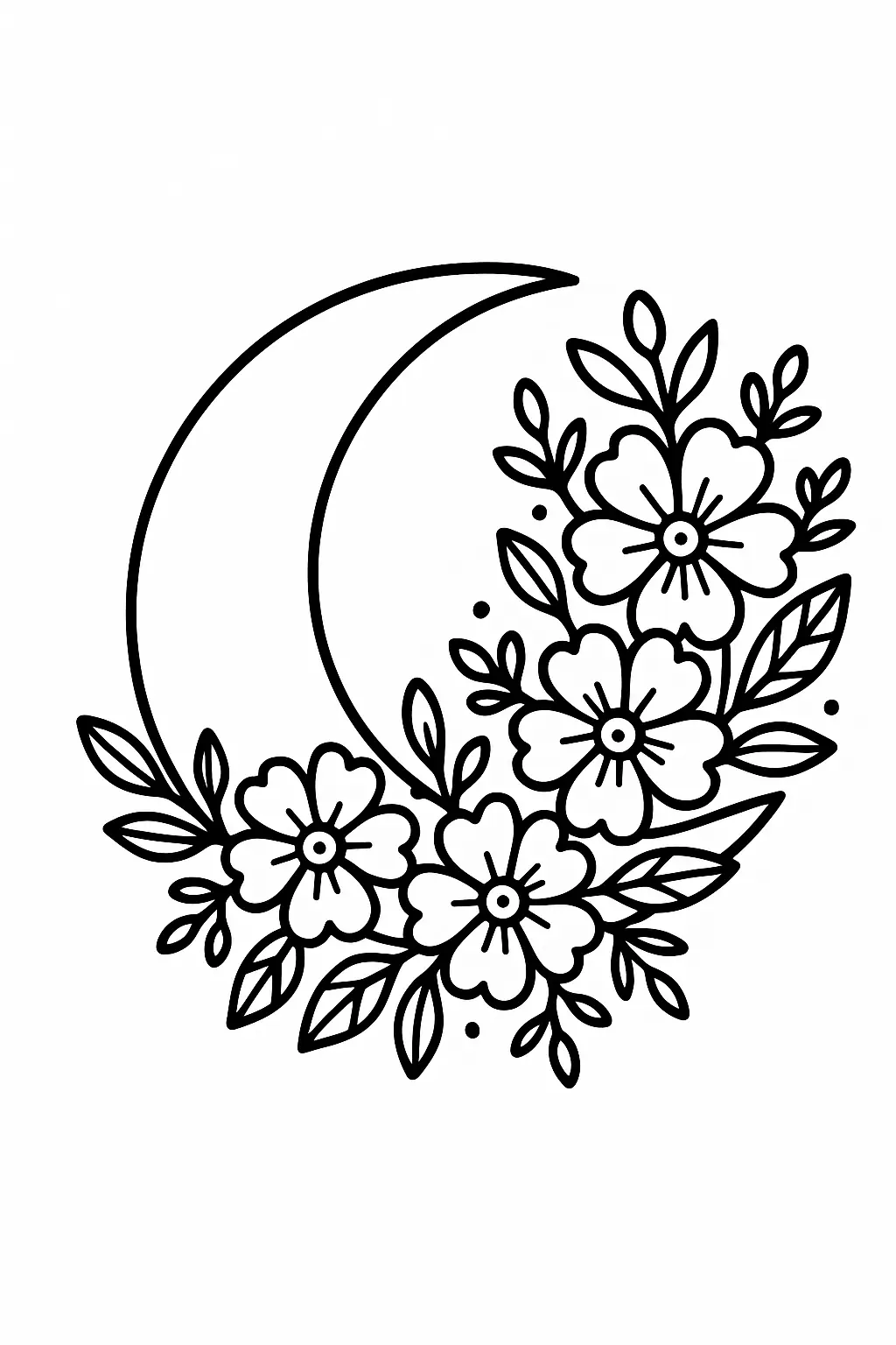 Moon Coloring Pages – 019