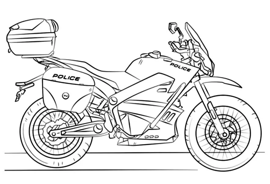 Motorcycles Coloring Pages – 002