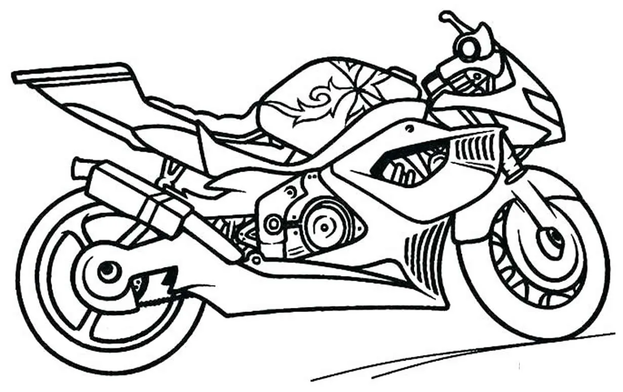 Motorcycles Coloring Pages – 006