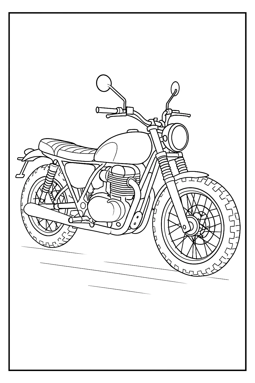 Motorcycles Coloring Pages – 022