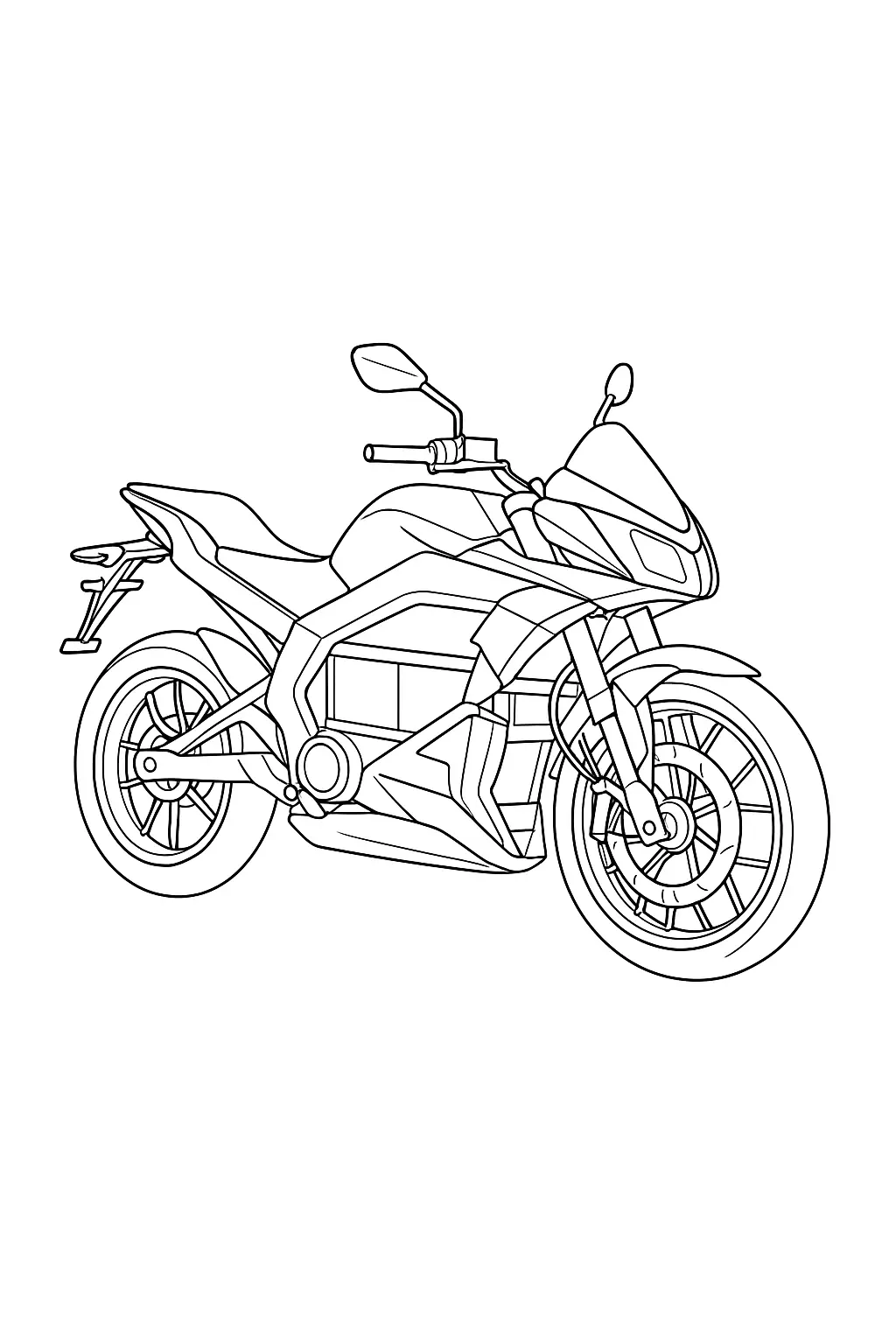 Motorcycles Coloring Pages – 026